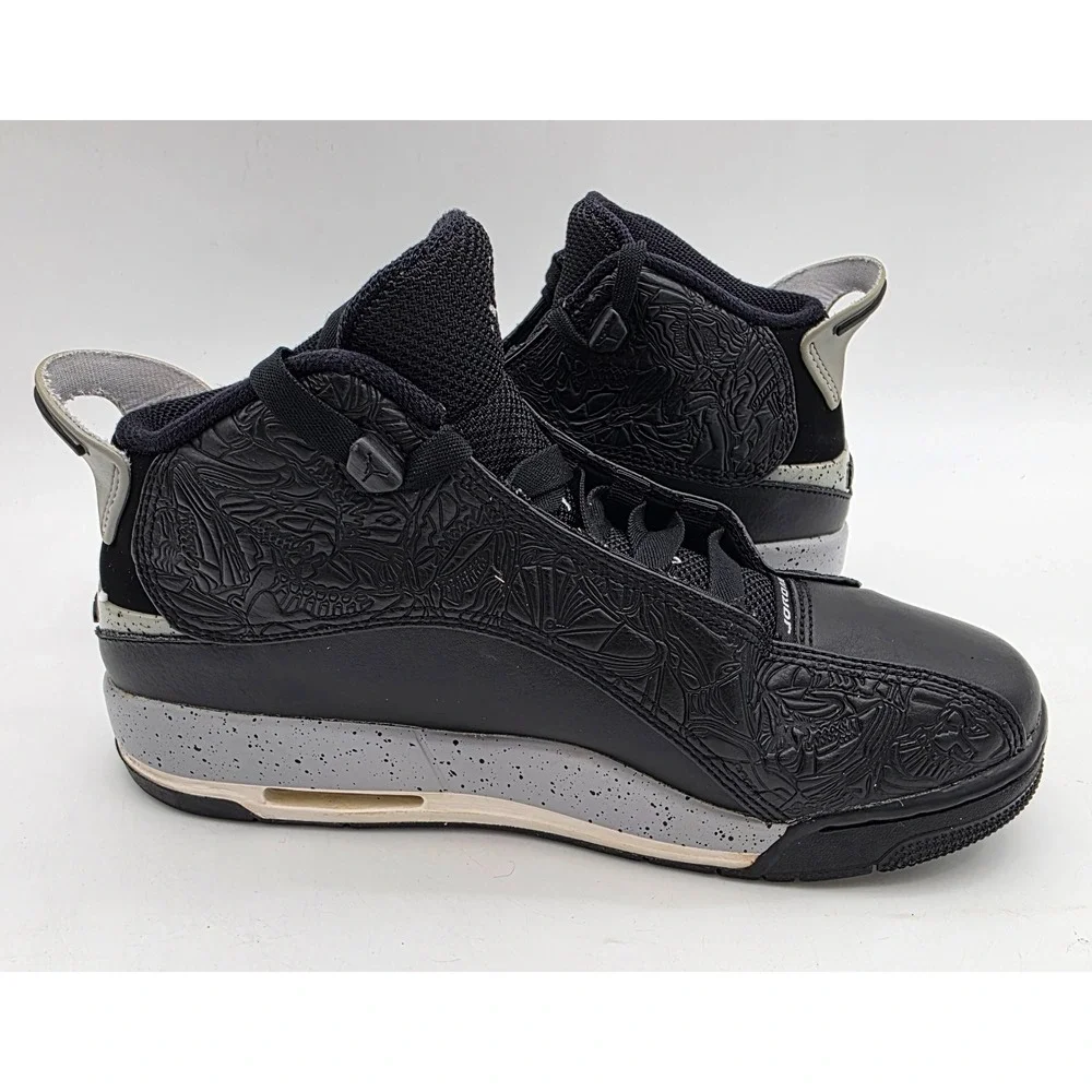 Nike Air Jordan Dub Zero Black Wolf Grey White Laser Men's Boys Sneakers Size 7Y